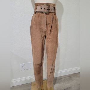 Wilson High Waiste Suede Pants